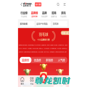 羽毛球十大品牌排行榜-中国品牌网